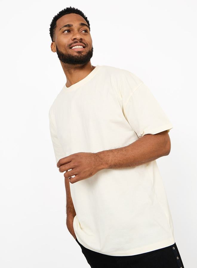 Styli Oversized Back OK Slogan Print T-shirt  - Image 3