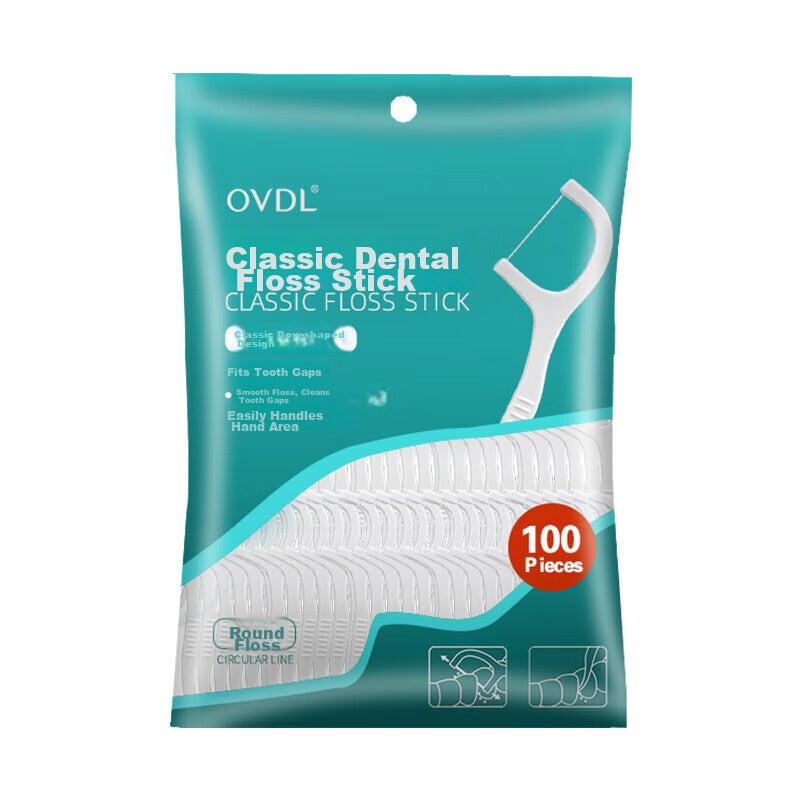 OVDL Dental Floss Picks, Ultra-Thin Round Thread for Cleaning Teeth Gaps, High Tensile Strength Toothpicks, Flossing Tool, 100 Pieces * 1 Pack, Portable - Image 5