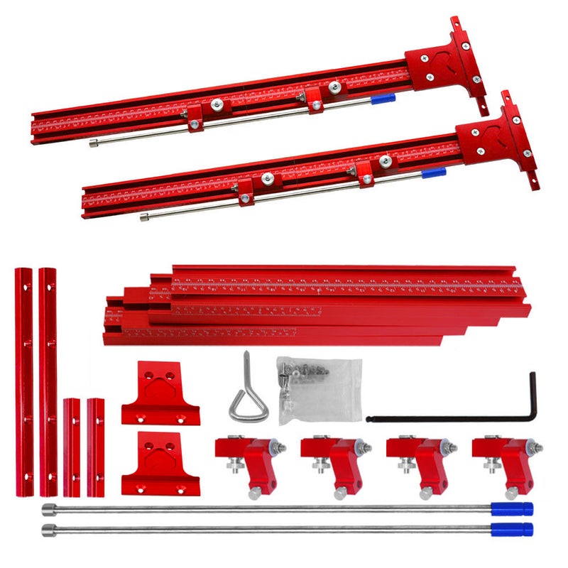 Track Guide - High-Quality Aluminum Alloy Splicing Type Rail With Scale Sliding Strips Hardware Kit for DIY Electric Circular Saw, Engraving Machine Slotting Work - Image 1