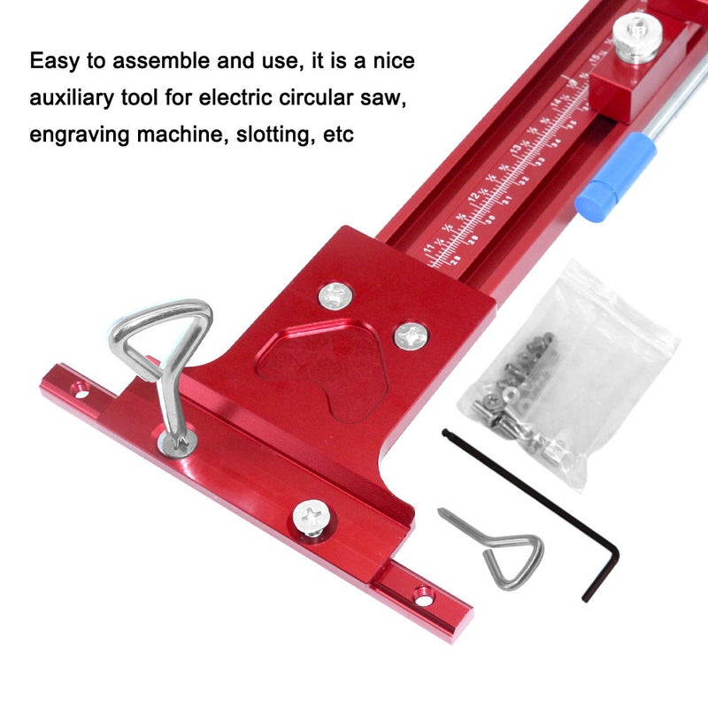 Track Guide - High-Quality Aluminum Alloy Splicing Type Rail With Scale Sliding Strips Hardware Kit for DIY Electric Circular Saw, Engraving Machine Slotting Work - Image 2