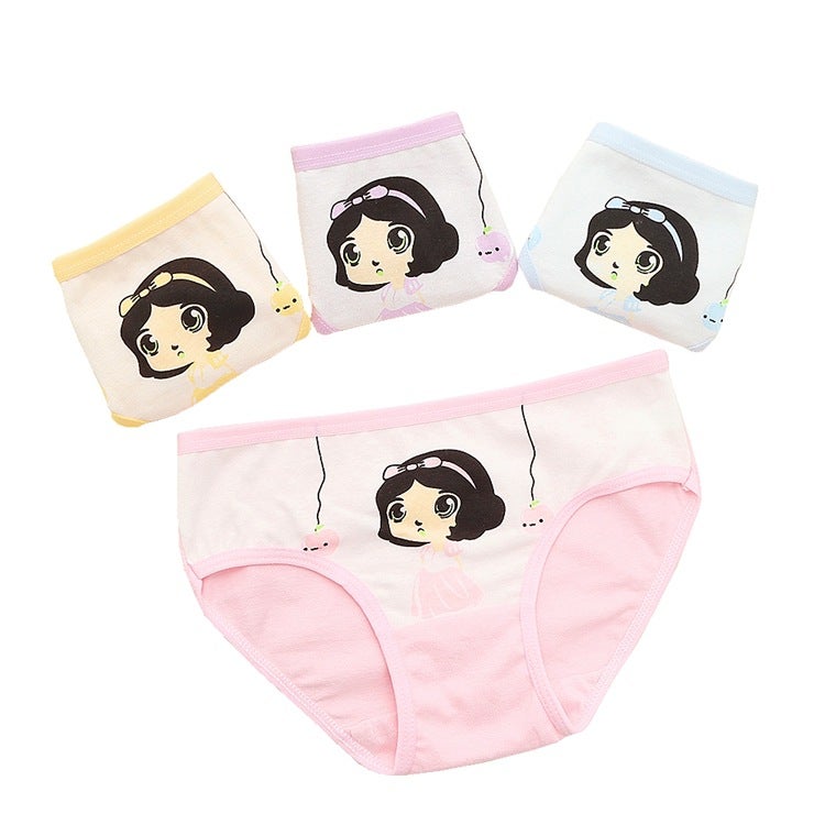New Candy-Colored Cotton Girls Underwear with Cartoon Prints 1098 color mixing 