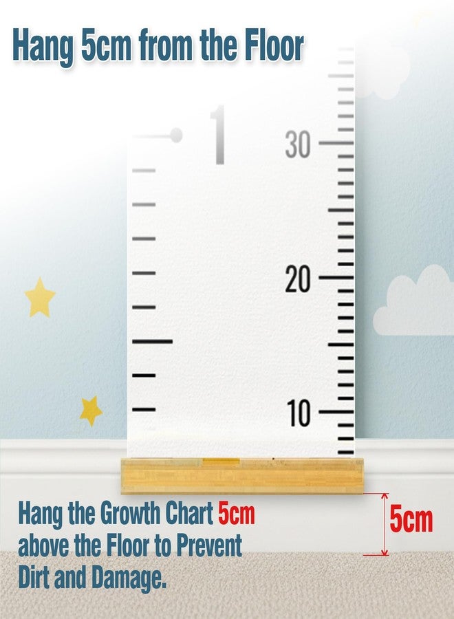Only Zest Kids Growth Chart for Wall, Minimalist Canvas Ruler for Measuring Height Chart for Kids, Height Measurement for Wall, Nursery or Toddler Room, Folds for Storage, Hanging Rope - Image 4