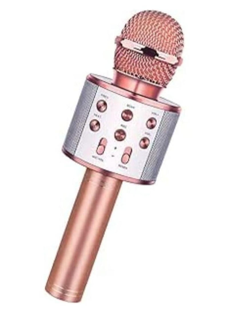 ميكروفون كاريوكي لاسلكي يعمل بالبلوتوث، 3 في 1 جهاز مكبر صوت كاريوكي محمول باليد، آلة كاريوكي للأطفال، ميكروفون آلة الغناء للحفلات المنزلية، حفلة عيد ميلاد، أفضل الهدايا للأطفال - Image 1