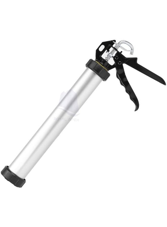 Royal Apex Silicone Caulking Gun Aluminium Tube Sealant Caulking Silicone Cartridge Professional Gun-600Ml - Image 1
