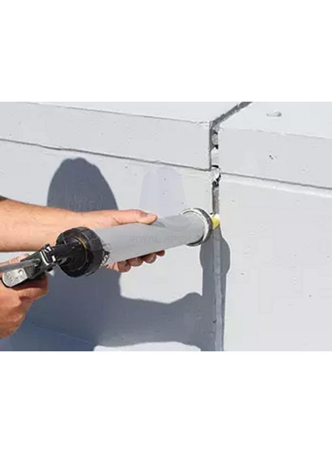 Royal Apex Silicone Caulking Gun Aluminium Tube Sealant Caulking Silicone Cartridge Professional Gun-600Ml - Image 5