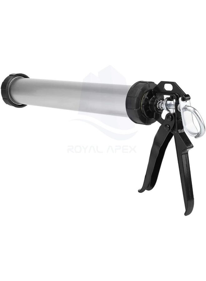 Royal Apex Silicone Caulking Gun Aluminium Tube Sealant Caulking Silicone Cartridge Professional Gun-600Ml - Image 2