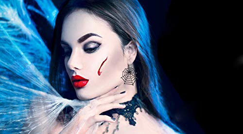 Burning Love 1 Pair Big Spider Web Earrings for Women Black Spider Rhinestone Dangle Drop Earrings Halloween Party Costume Accessories Jewelry Birthday Gifts - Image 5