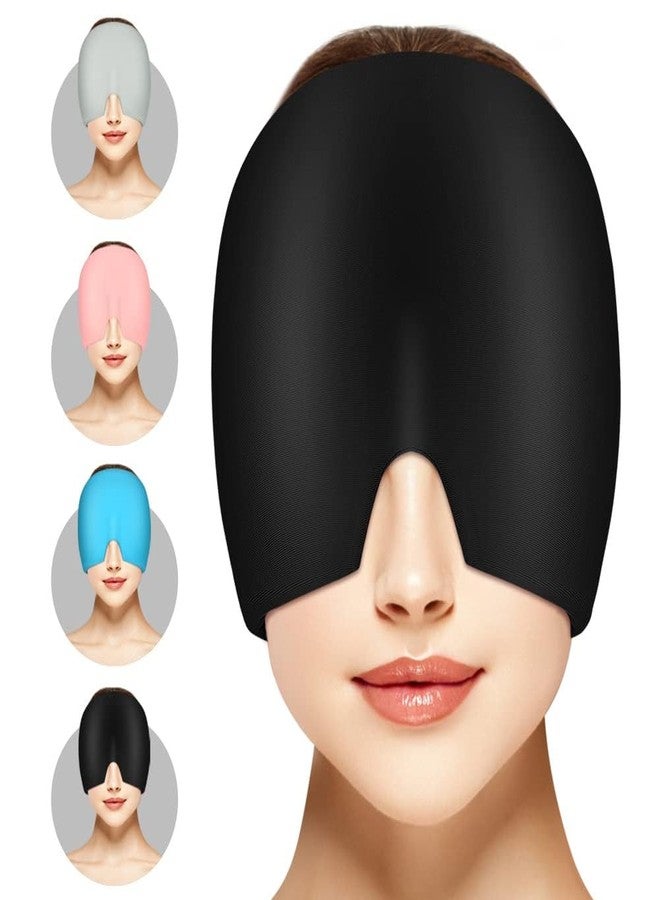 VHOI Migraine Relief Cap, Reusable Cold Hot Therapy Migraine and Headache Relief Cap, Single-Sided Gel Ice Hot Head Wrap for Chronic Migraine, Tension Headache, Sinus Stress, Puffy Eyes, Sinuses,Tension, Hangover Relief Hat (Multicolor - Image 1