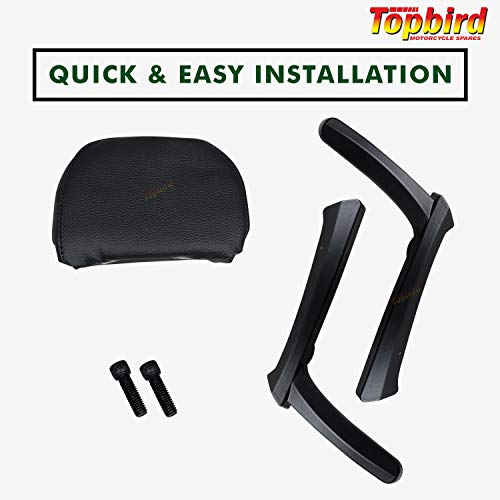 TOPBIRD TBTBBR1 Cushion Backrest Passenger Seat Back Support Rest Pad Compatible with Thunderbird 350cc & 500cc Motorcycles - Image 4