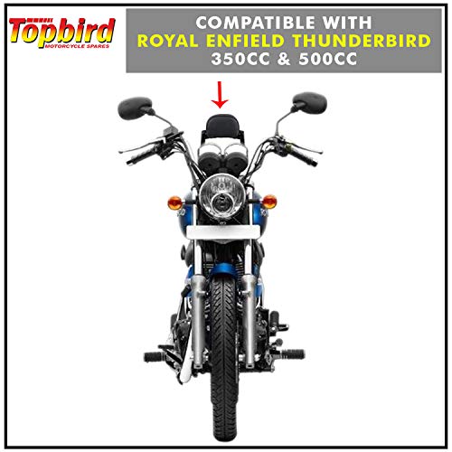 TOPBIRD TBTBBR1 Cushion Backrest Passenger Seat Back Support Rest Pad Compatible with Thunderbird 350cc & 500cc Motorcycles - Image 3