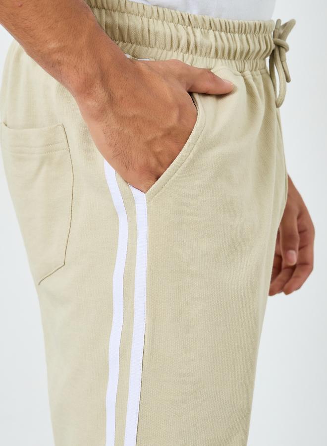 Styli Men Slim Fit Terry Joggers with Side Taping - Image 3