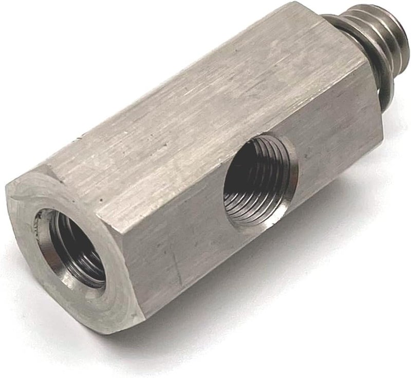 Larlansz M12 1.5 to 1/8 NPT Oil Pressure Sensor Tee Adapter - Image 1