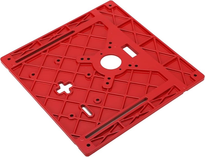 2 In 1 Jig Saw Trimmer Router Table Plate With Scale Aluminum Center Hole Bushing - Image 4