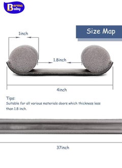 Berma Baby 1PC Under Door Draft Stopper Door Bottom Seal Strip Weather Strip Thicker Anti-Cold Gap Blocker Sealing Weather Strip   Washable & Cuttable Saving Door Weather Stripping Reduce Noise Window Breeze Blocker Door Sweeps  - Image 4