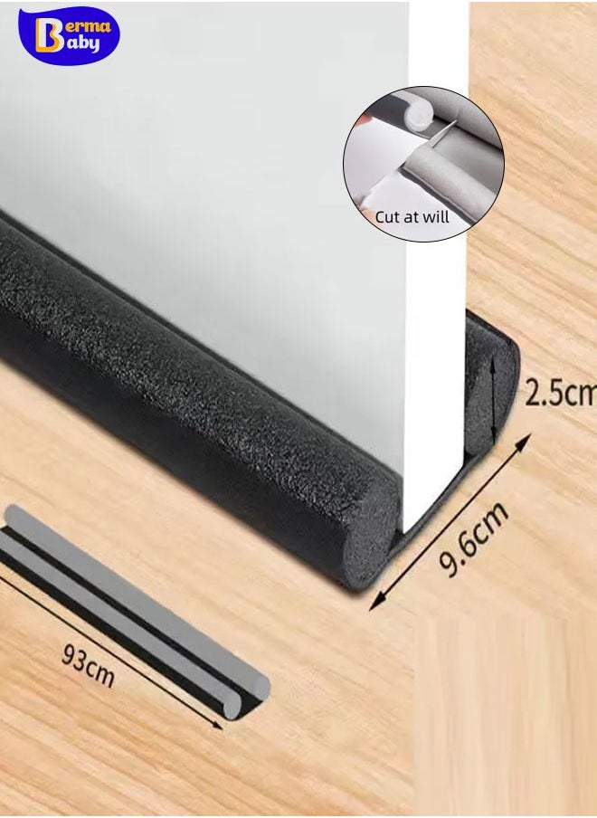 Berma Baby - 1PC Under Door Draft Stopper Door Bottom Seal Strip Weather Strip Thicker Anti-Cold Gap Blocker Sealing Weather Strip   Washable & Cuttable Saving Door Weather Stripping Reduce Noise Window Breeze Blocker Door Sweeps - Image 1