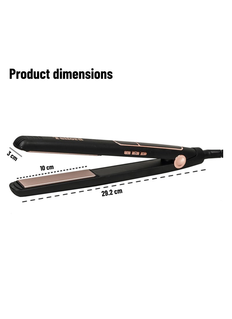 TELFORD - Professional hair straightener with argan oil infused gold ceramic plates - Image 1