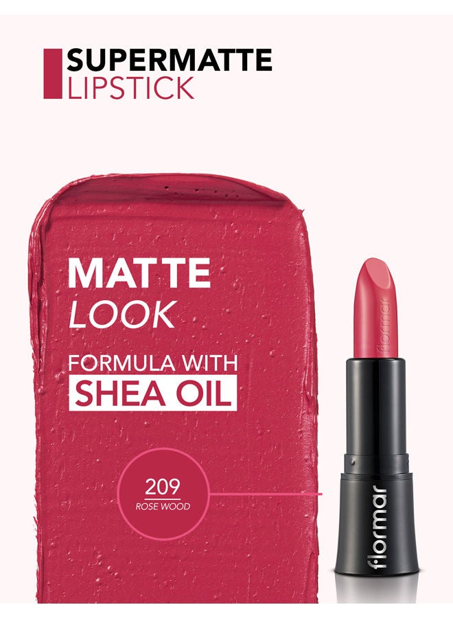 flormar Super Matte Lipstick 209 Rose Wood - Image 4