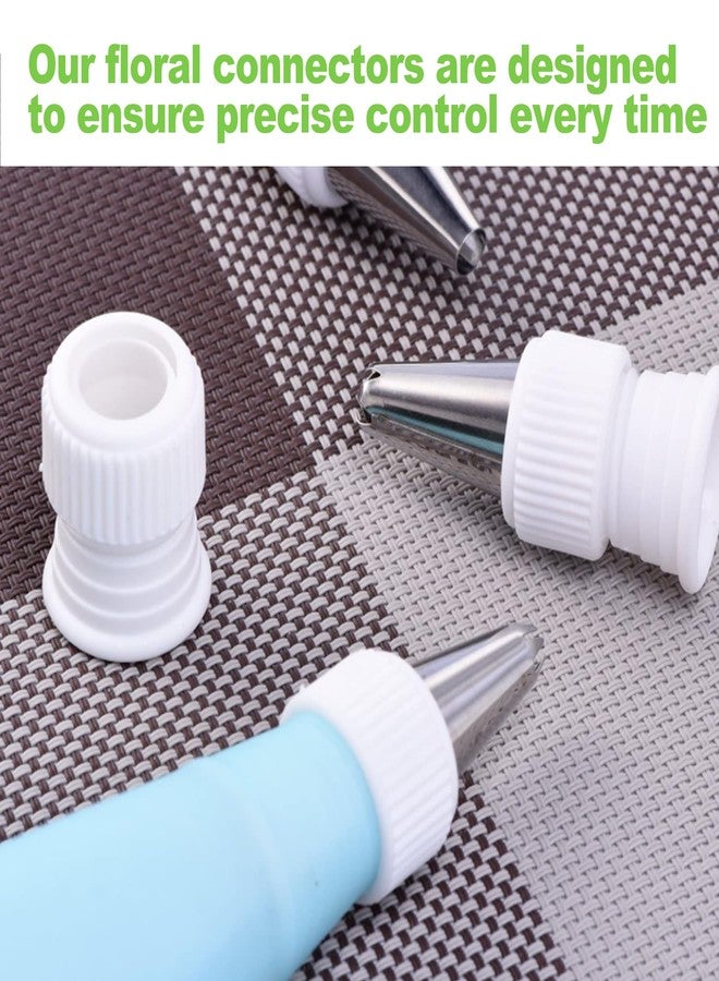 CeroDimo 12 Pcs Couplers for Piping Bags, Standard Cake Decorating Icing Couplers, Plastic Coupler Tip Set for Frosting Nozzles, Piping Bag Clips, 1.2 x 1 Inch - Image 5