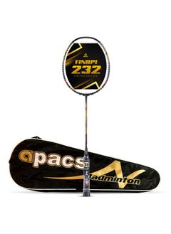 Apacs Finapi 232 Limited Edition (38 Lbs Mega Tension) Made In Vietnam | Japanese Graphite Unstrung Badminton Racket (Black Red Gold)  - Image 1