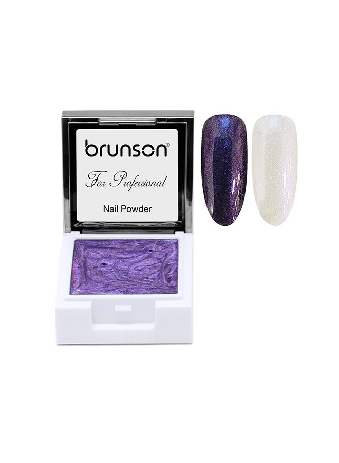 brunson Nail Art Powder UV Gel Powder Aurora Painting Square Liquid Powder Solid Pigment SE07