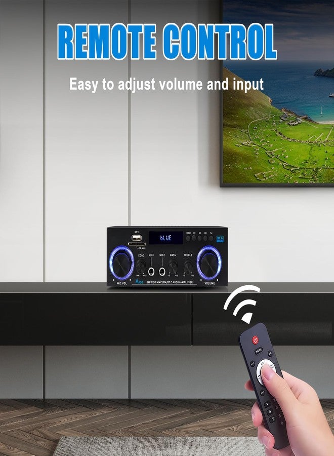 WOOPKER Amplifier Home Audio Stereo Receivers with Bluetooth 5.0 - Image 5
