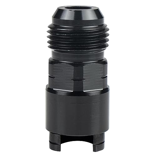 Dexepe 8AN Male to 38 QuickDisconnect Female EFI Fitting Fuel Line Hose Adapter Anodized Fuel System Fittings Black - Image 1