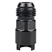 Dexepe 8AN Male to 38 QuickDisconnect Female EFI Fitting Fuel Line Hose Adapter Anodized Fuel System Fittings Black - Image 2