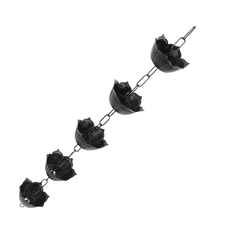 Flower Shape Rain Chain For Gutters Aluminum Alloy Rainwater Management Color C - Image 3