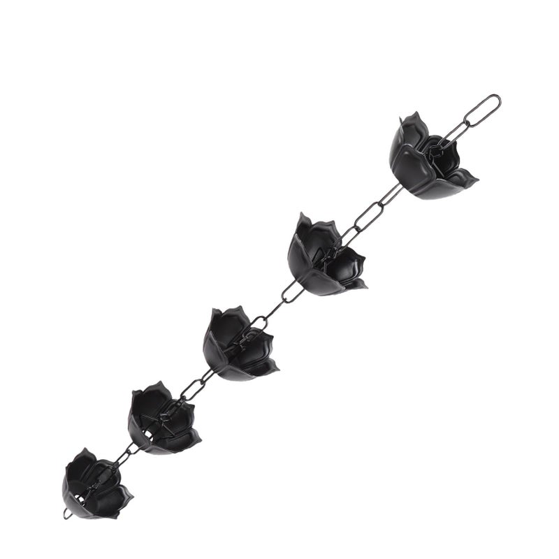 Flower Shape Rain Chain For Gutters Aluminum Alloy Rainwater Management Color C - Image 4