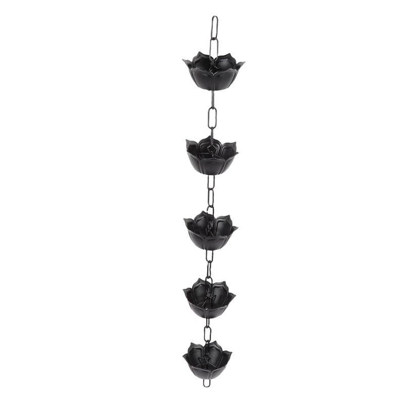 Flower Shape Rain Chain For Gutters Aluminum Alloy Rainwater Management Color C - Image 5
