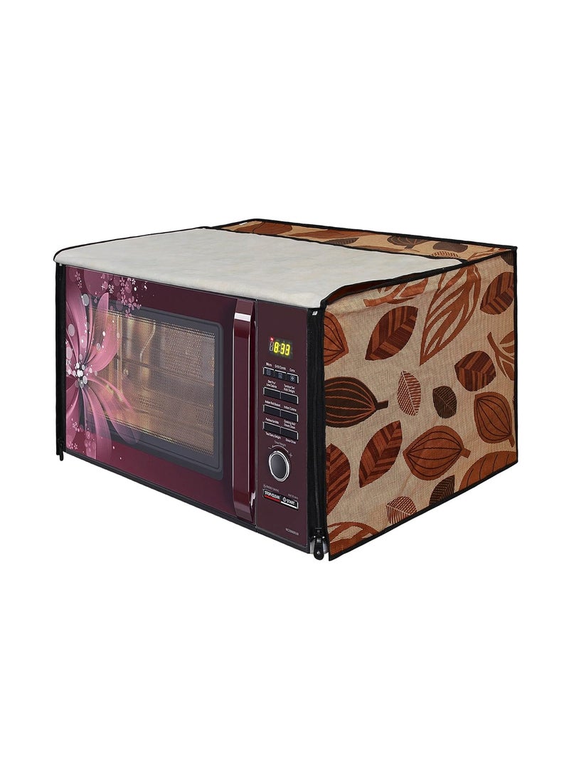 Lithara Lithara Printed Waterproof Microwave Oven Cover for LG 32 Litre Convection Microwave Oven MC3286BRUM Sams19 Multicolor  - Image 1