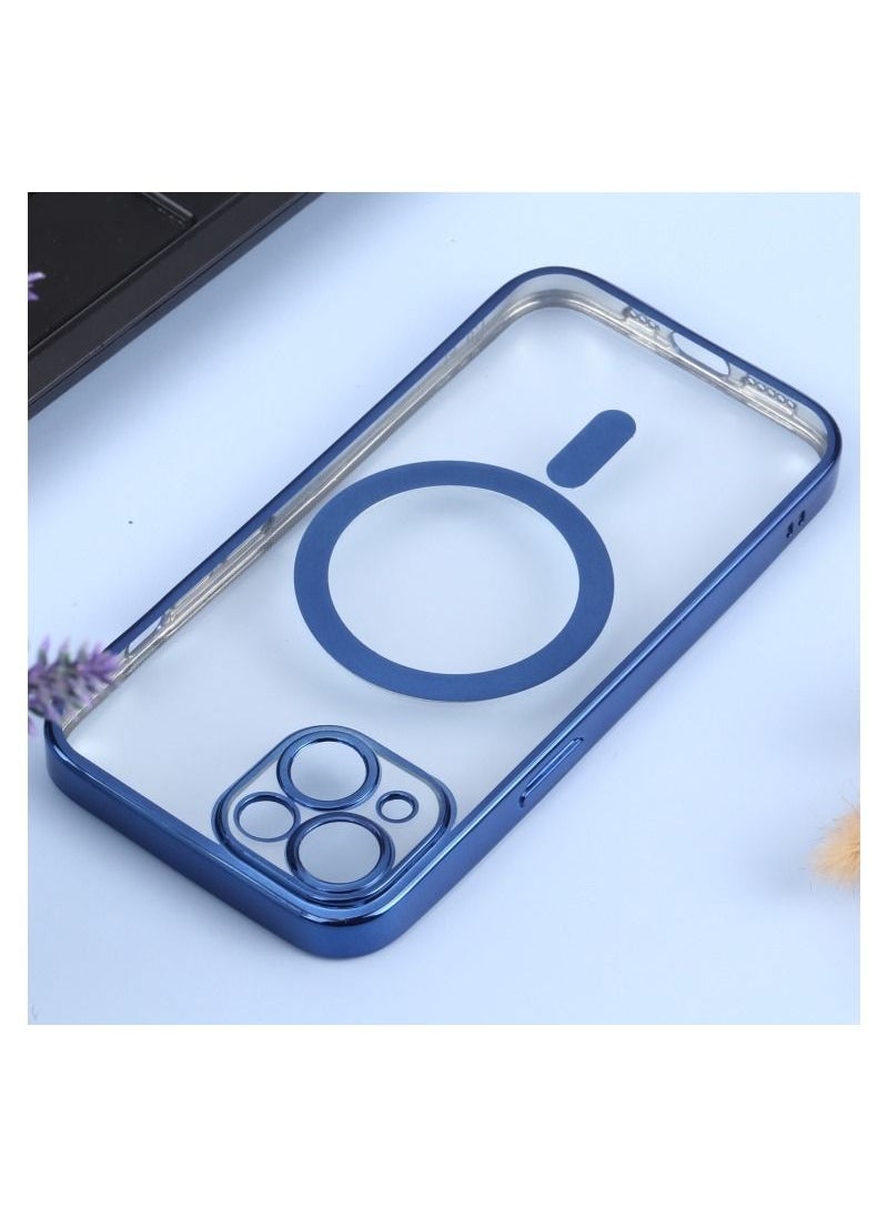 HEXABEX iPhone 14 6.1" Case, Protective Electroplated TPU Case for iPhone 14 6.1" Blue  - Image 3