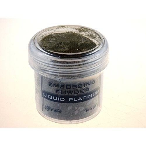 Ranger Embossing Powder, 0.6-Ounce Jar, Liquid Platinum - Image 3