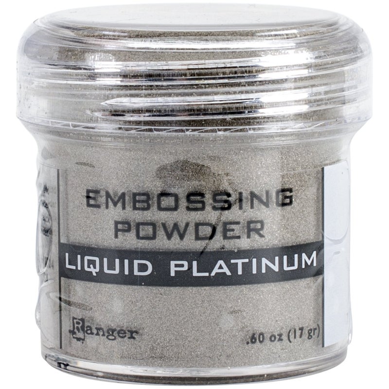 Ranger Embossing Powder, 0.6-Ounce Jar, Liquid Platinum - Image 5