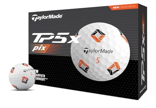 TaylorMade Golf 2024 TP5X PIX Golf Balls ONE Dozen - Image 1