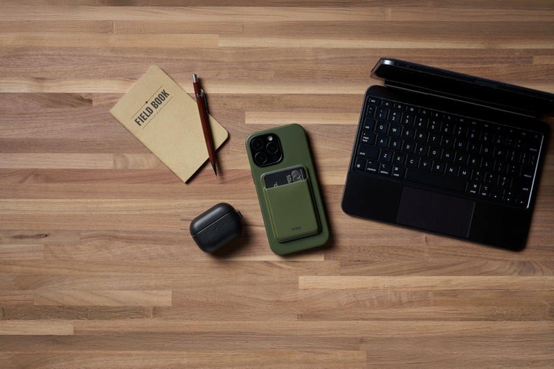The Ridge Ridge Card Holder Compatible with Magsafe - High-Strength for A Secure Hold, Keeps Up to 3 Card, Shatterproof TPU (Matte Olive) - Image 5