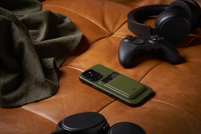 The Ridge Ridge Card Holder Compatible with Magsafe - High-Strength for A Secure Hold, Keeps Up to 3 Card, Shatterproof TPU (Matte Olive) - Image 4