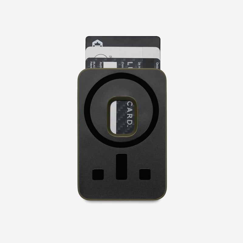The Ridge Ridge Card Holder Compatible with Magsafe - High-Strength for A Secure Hold, Keeps Up to 3 Card, Shatterproof TPU (Matte Olive) - Image 2