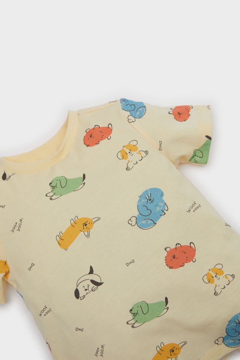 DeFacto Baby Boy 2 piece Regular Fit Printed Knitted Pyjamas  - Image 2