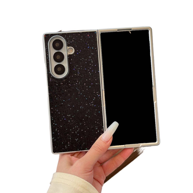 غطاء واقي | Silver | TPU+PC | لمعان | غطاء قلاب | لـ Samsung Galaxy Z Fold 7 - Image 3