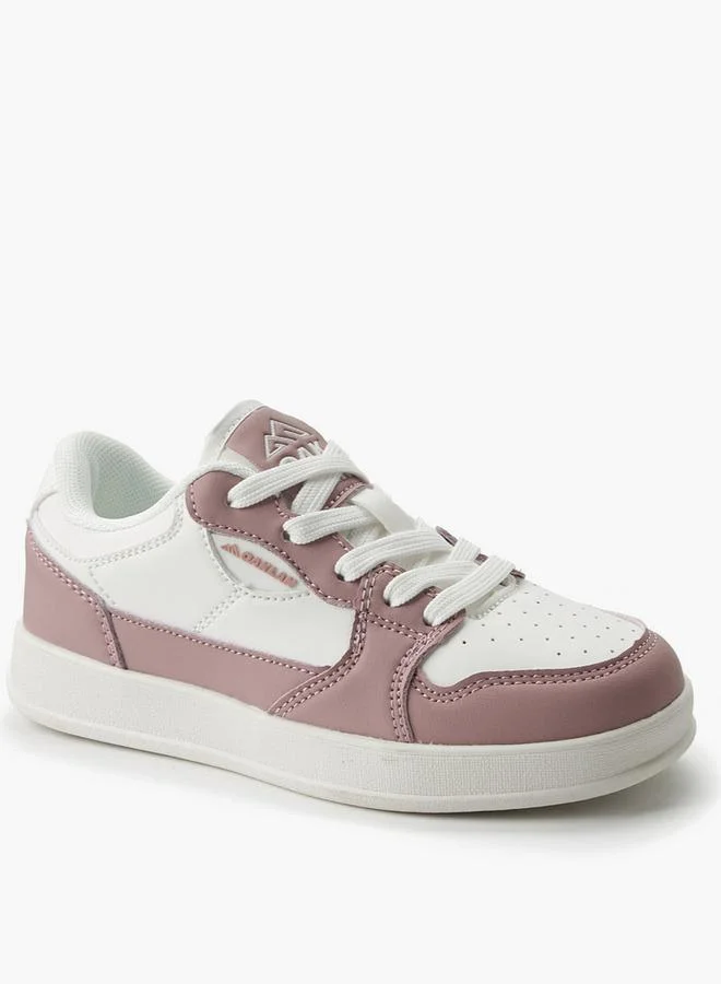 شو اكسبرس Girls Colourblock Lace-Up Ankle Sneakers