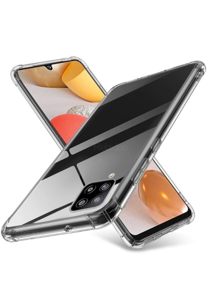 ELTRAZONE Samsung Galaxy A42 Case Cover Protective Shock Absorption Bumper soft Transparent Case (Clear) - Image 1