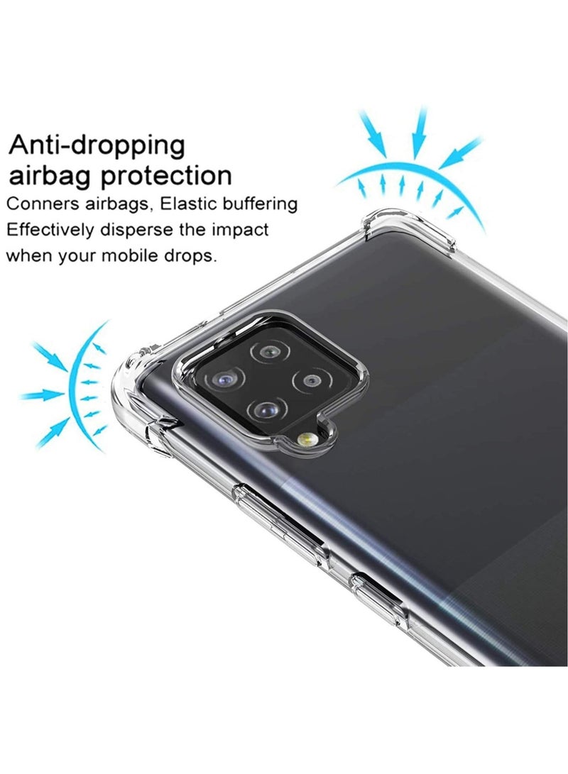 ELTRAZONE Samsung Galaxy A42 Case Cover Protective Shock Absorption Bumper soft Transparent Case (Clear) - Image 2