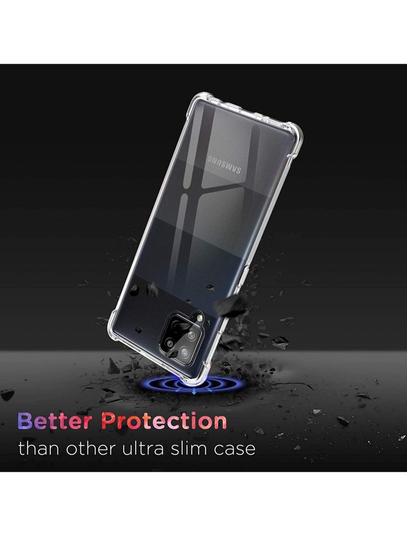 ELTRAZONE Samsung Galaxy A42 Case Cover Protective Shock Absorption Bumper soft Transparent Case (Clear) - Image 4