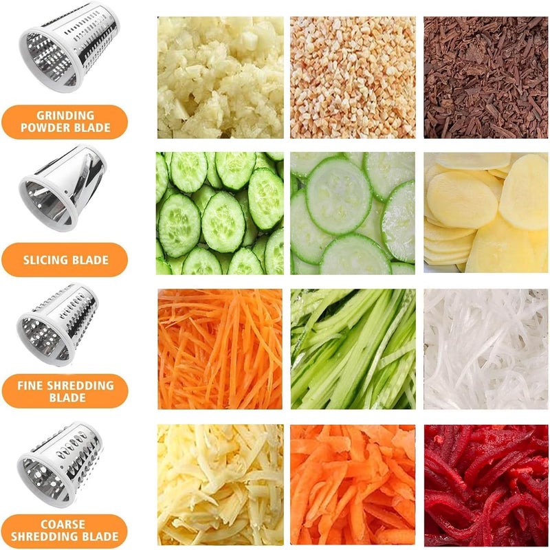 AirPro Slicer/Shredder Attachments for KitchenAid Stand Mixers - 4 Blades Vegetable Chopper and Cheese Grater - Image 2