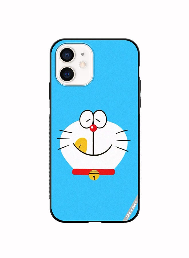 VR CREATIVE Protective Case Cover For Apple iPhone 12 mini Cryon Doremon Design Multicolour - Image 1