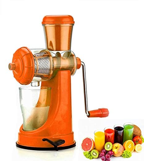KIDINGTON Mini Juicer Machine Juice Maker Machine for Home Deluxe Fruit Vegetable Manual Juicer with with Steel Handle - Image 1
