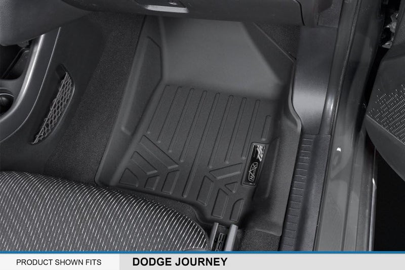 MAX LINER A0198/B0198/C0198 3 Row Floor Mats Set for 2012-2018 Dodge Journey - Black - Image 3