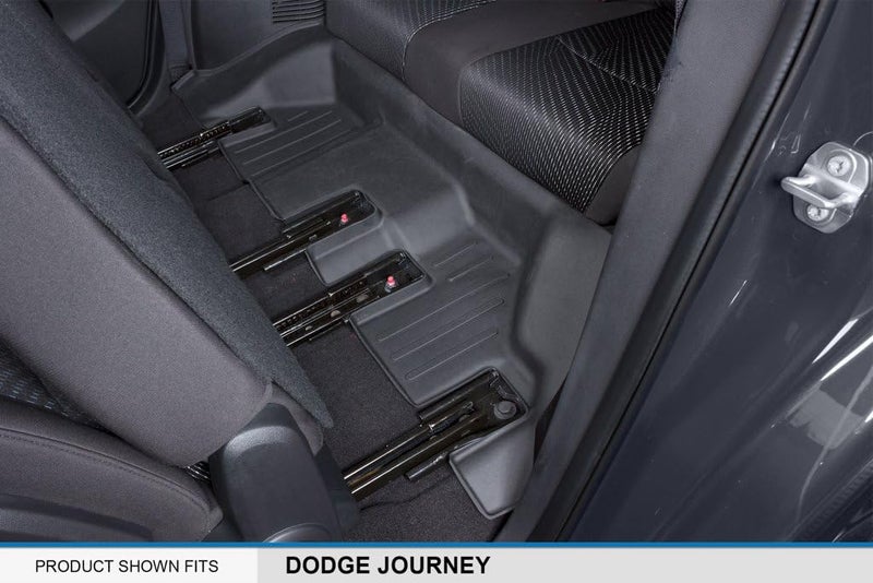 MAX LINER A0198/B0198/C0198 3 Row Floor Mats Set for 2012-2018 Dodge Journey - Black - Image 5