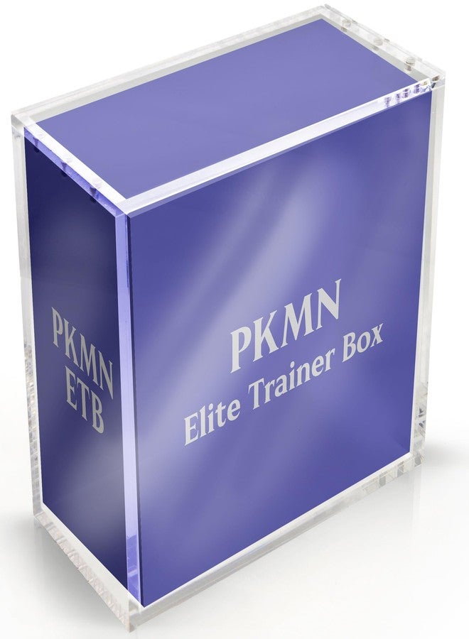 Break Tradition Elite Trainer Box Acrylic Display Case - Compatible with Pokemon ETB - UV Protection, Strong Magnetic Closure, 8mm Thick Walls - Image 1